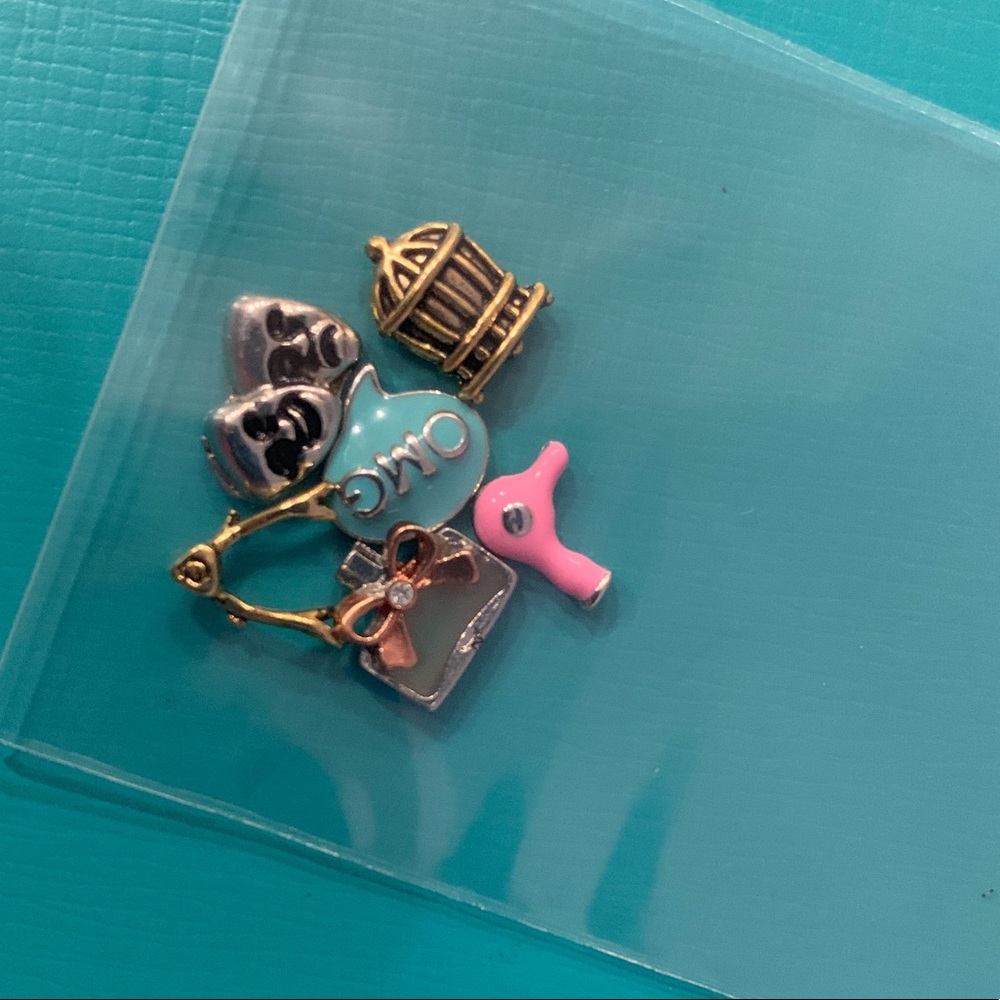 Set of 6 Origami Owl Charms